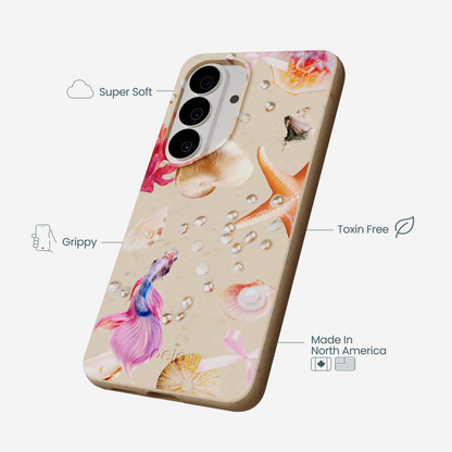 Seashell Aqua Dreams Samsung Galaxy S26 Case