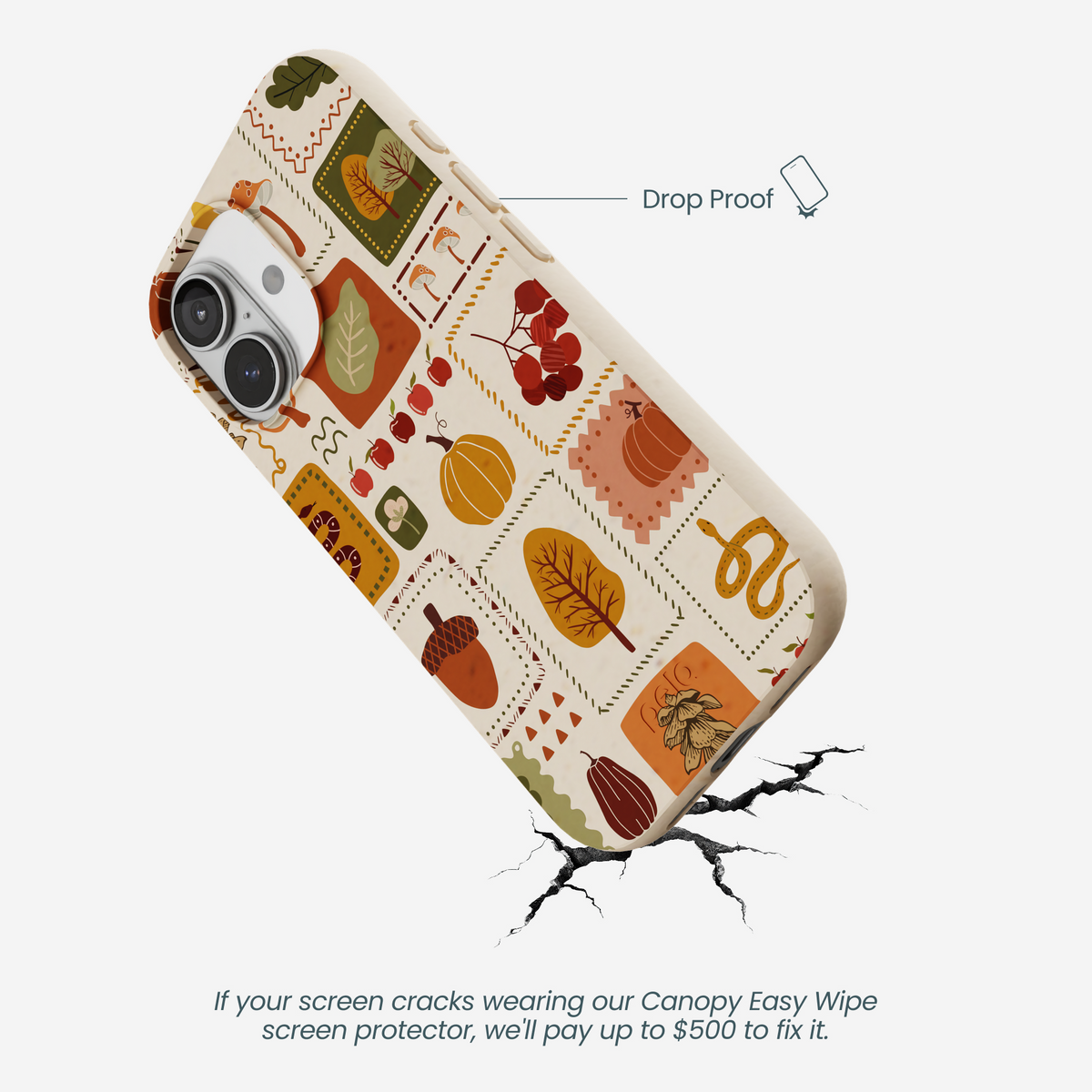 Seashell Autumn Patch iPhone 17 Case