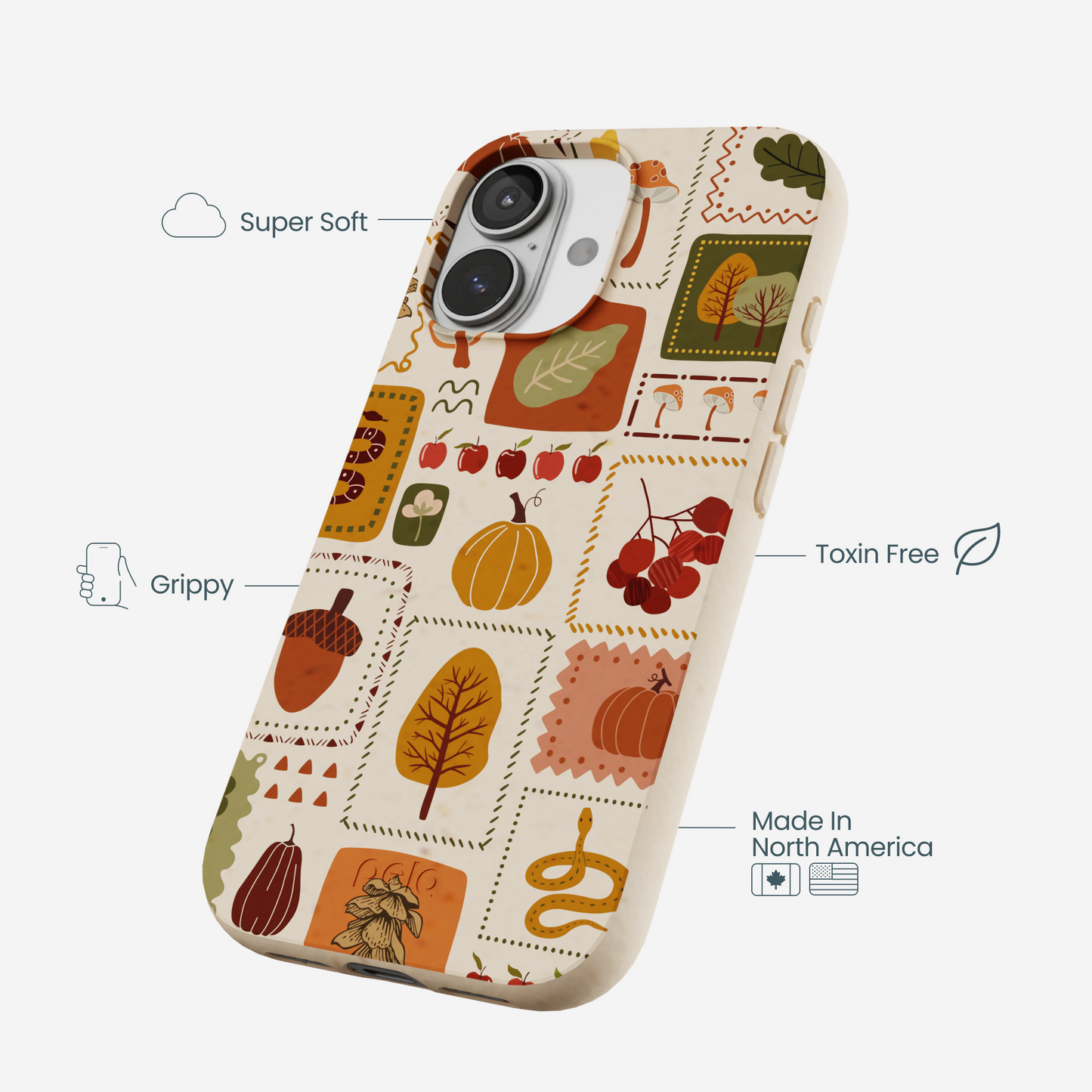 Seashell Autumn Patch iPhone 17 Case