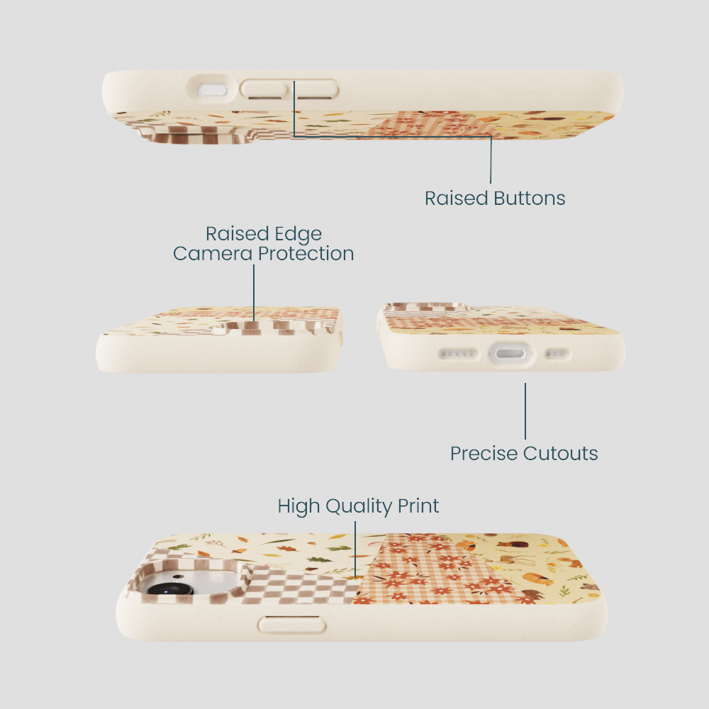 Seashell Autumn Quilt iPhone 16e/17e Case