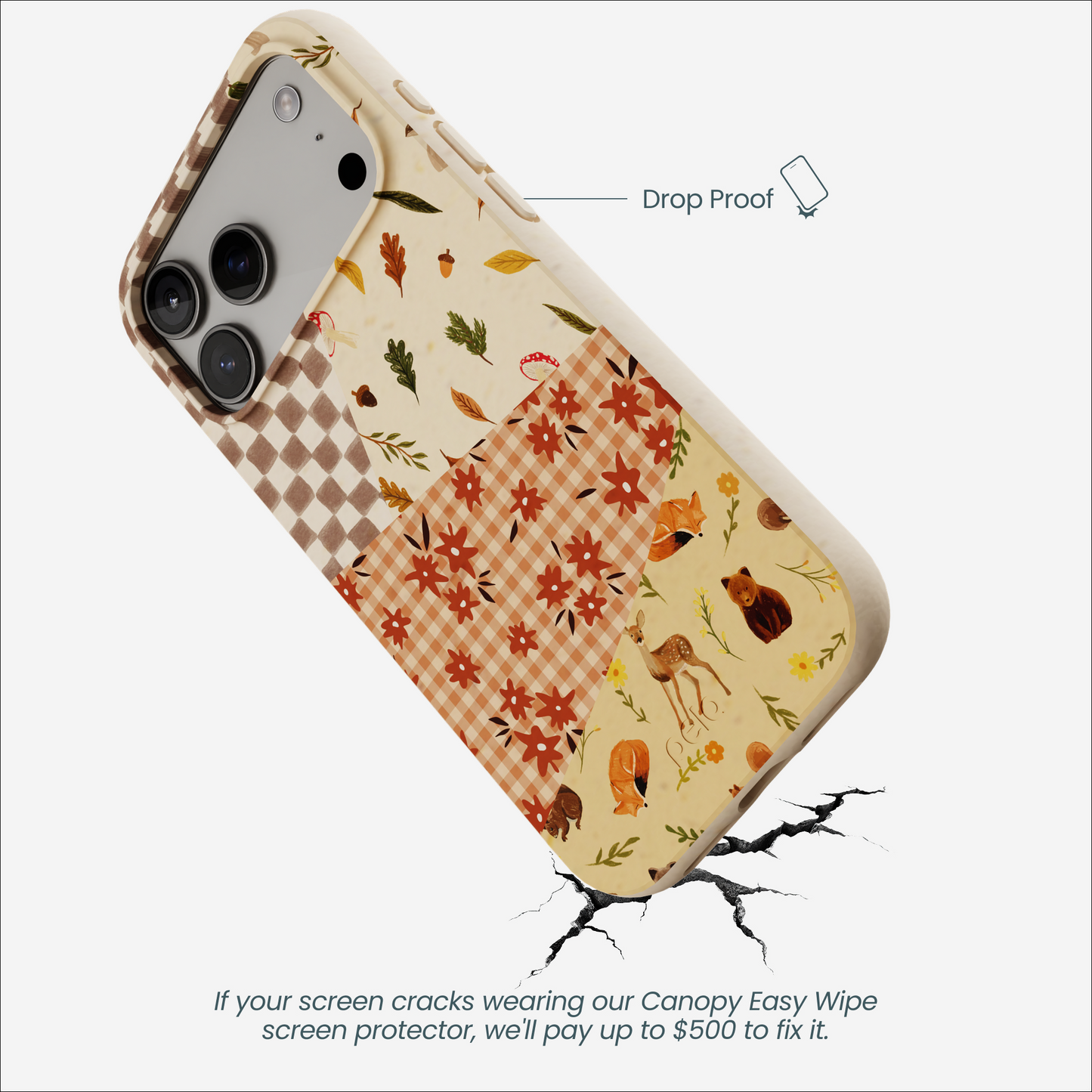 Seashell Autumn Quilt iPhone 17 Pro Max Case