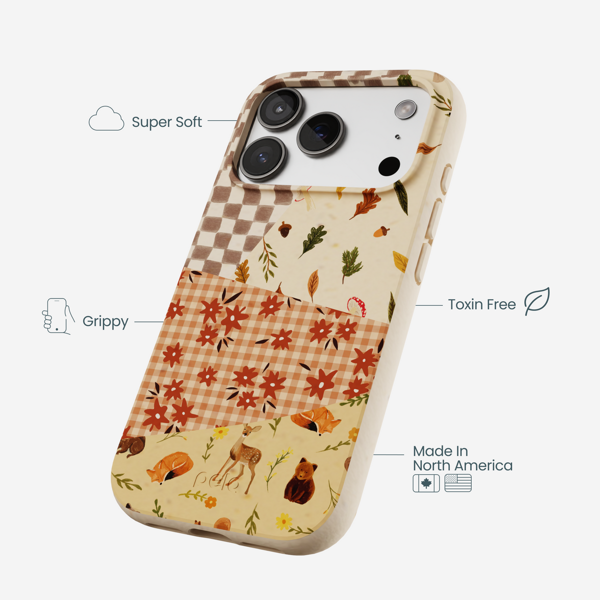 Seashell Autumn Quilt iPhone 17 Pro Case