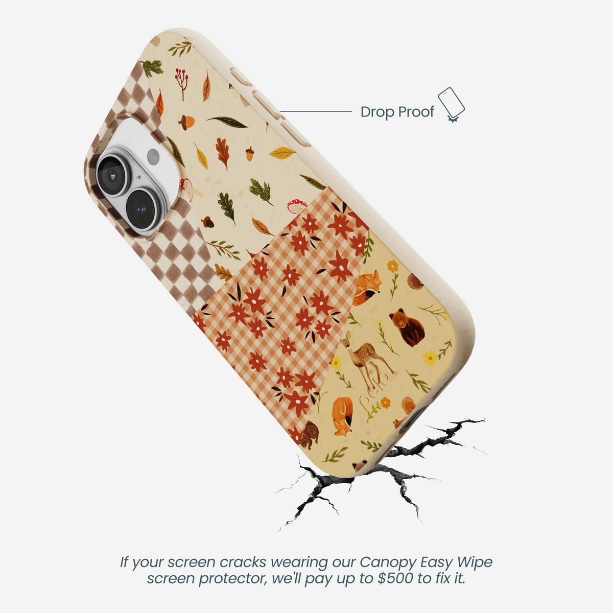 Seashell Autumn Quilt iPhone 17 Case