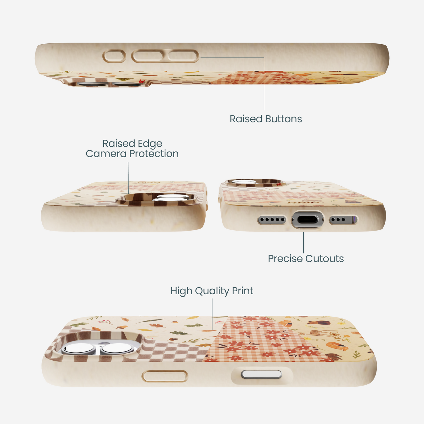 Seashell Autumn Quilt iPhone 17 Case