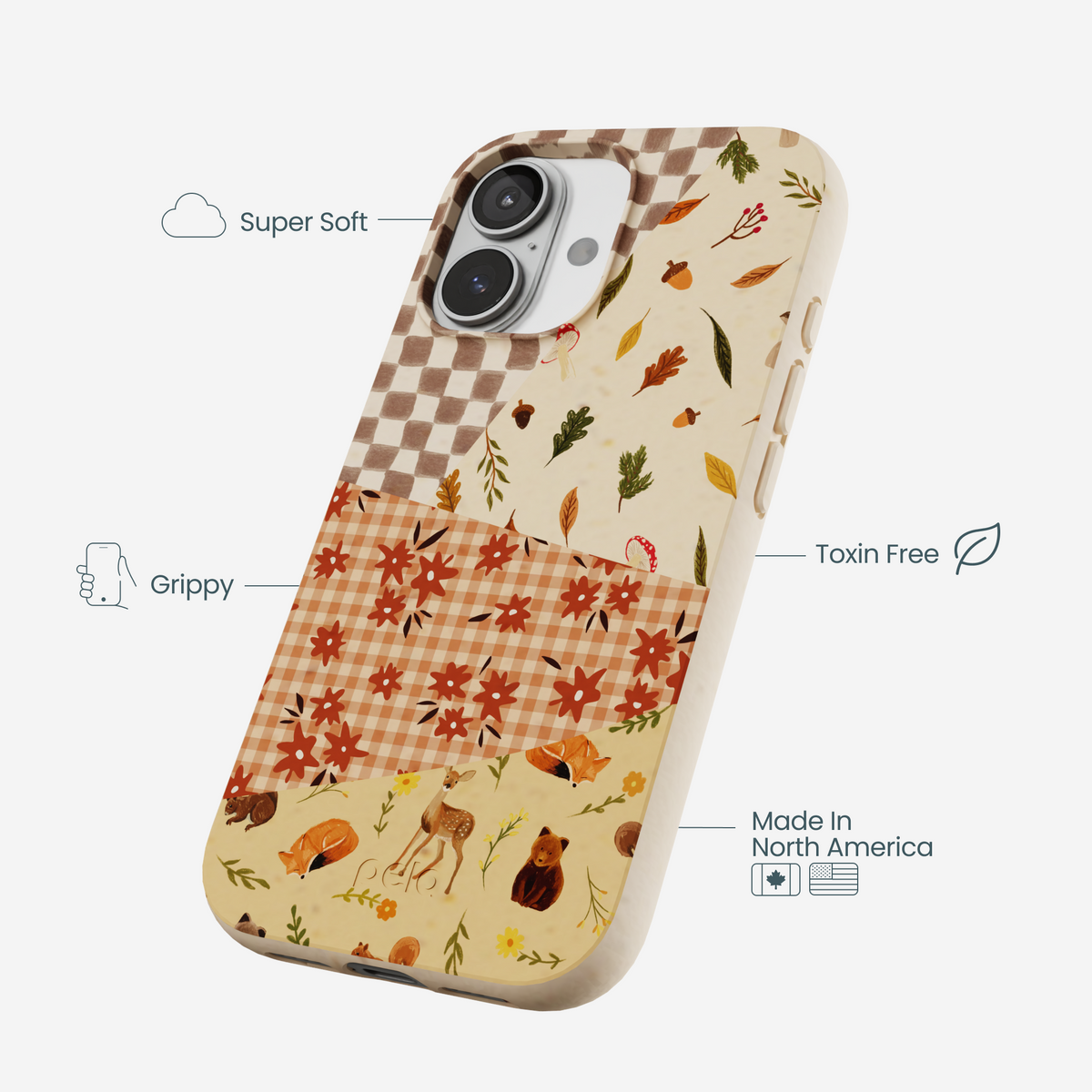 Seashell Autumn Quilt iPhone 17 Case