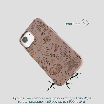 Chocolate Brown Autumn Sweets iPhone 16e/17e Case
