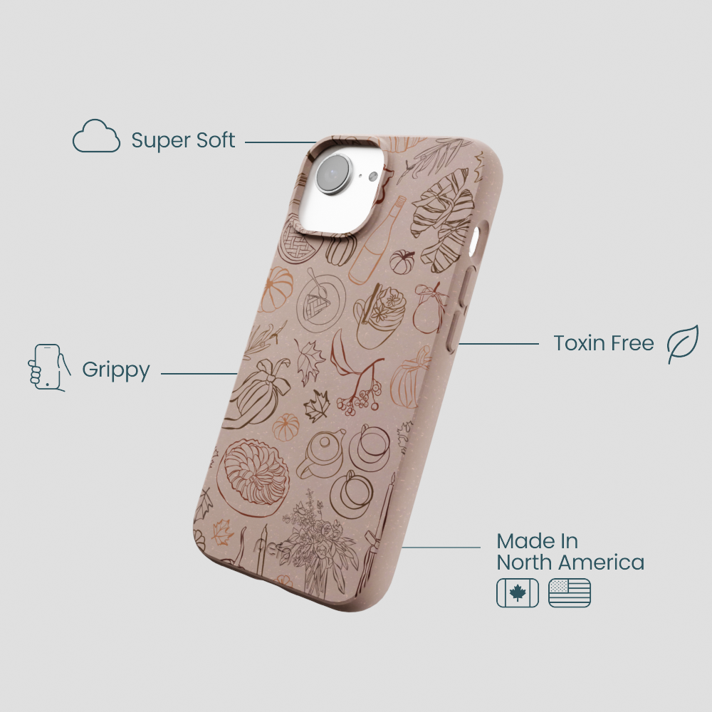 Chocolate Brown Autumn Sweets iPhone 16e/17e Case