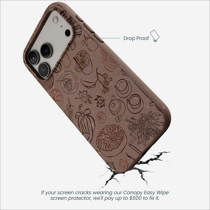 Chocolate Brown Autumn Sweets iPhone 17 Pro Max Case