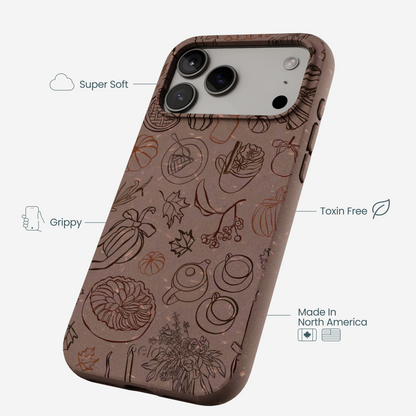 Chocolate Brown Autumn Sweets iPhone 17 Pro Max Case