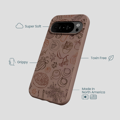 Chocolate Brown Autumn Sweets Google Pixel 10/10 Pro Case