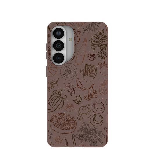 Chocolate Brown Autumn Sweets Samsung Galaxy S26+(Plus) Case