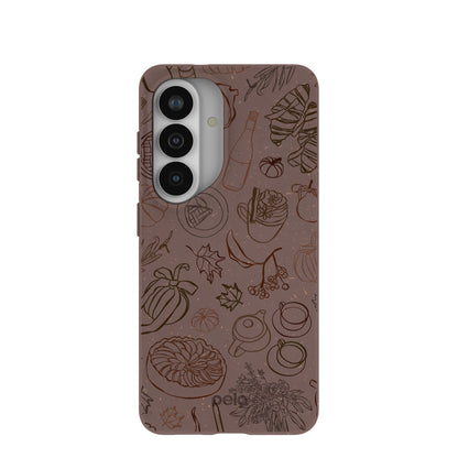 Chocolate Brown Autumn Sweets Samsung Galaxy S26 Case