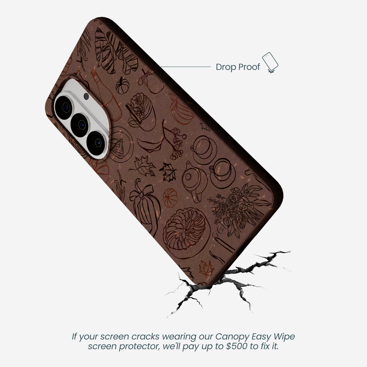 Chocolate Brown Autumn Sweets Samsung Galaxy S26 Case