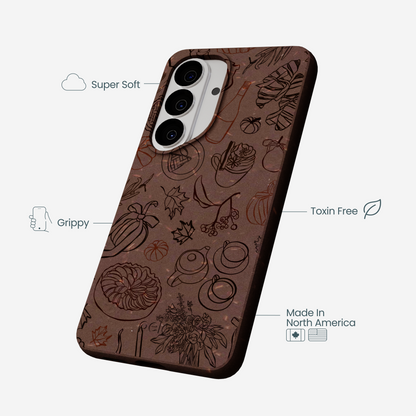 Chocolate Brown Autumn Sweets Samsung Galaxy S26 Case