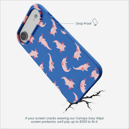 Electric Blue Axolotls iPhone Air Case