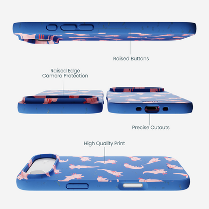 Electric Blue Axolotls iPhone Air Case