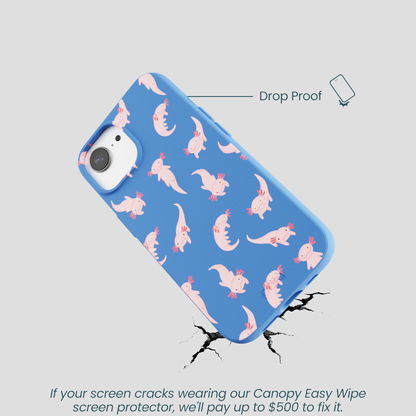 Electric Blue Axolotls iPhone 16e/17e Case