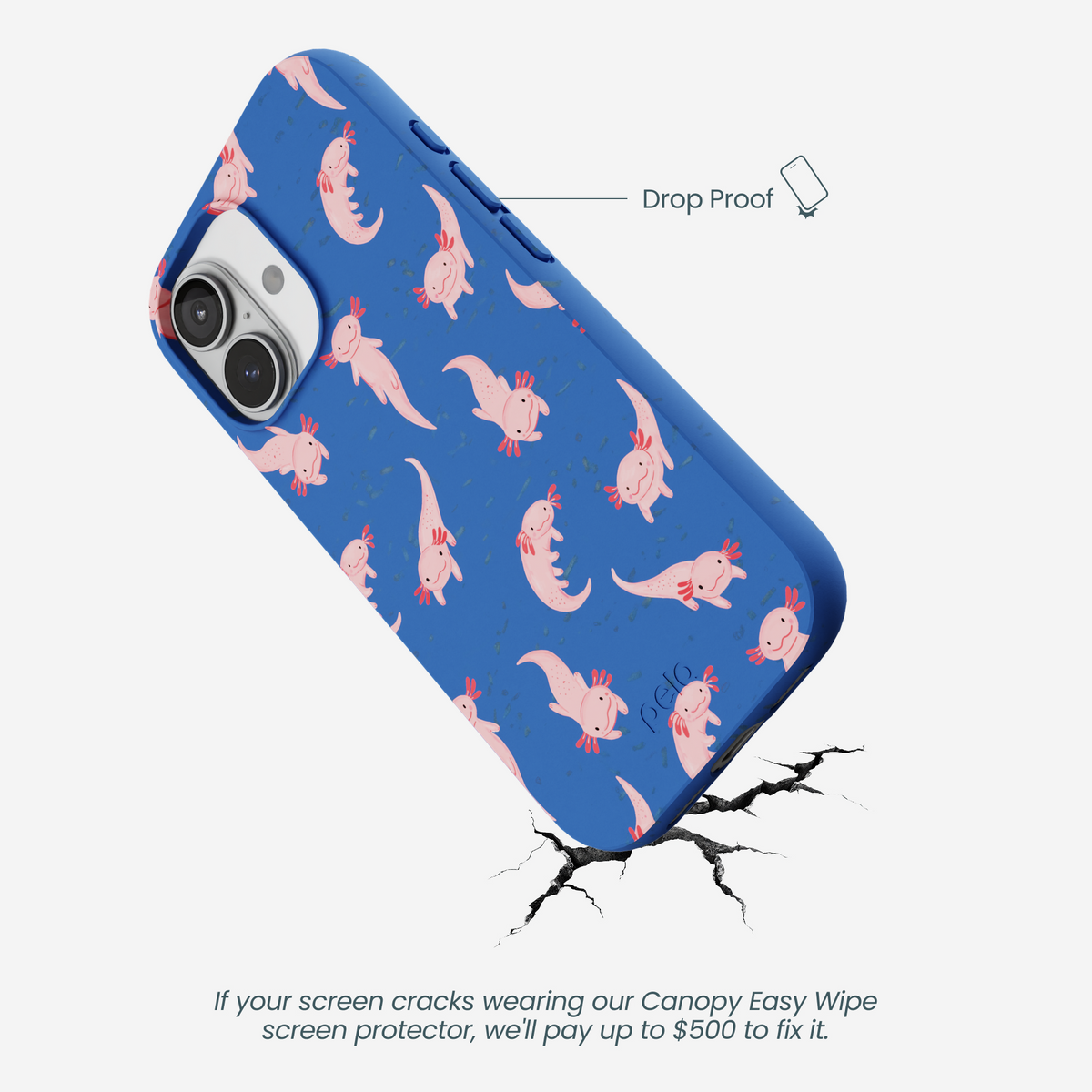 Electric Blue Axolotls iPhone 17 Case
