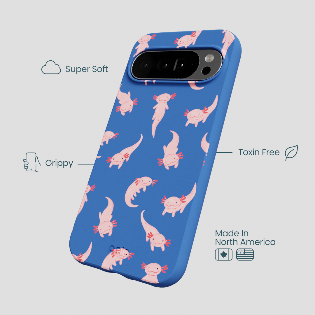 Electric Blue Axolotls Google Pixel 10 Pro XL Case