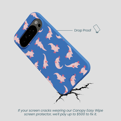 Electric Blue Axolotls Google Pixel 10/10 Pro Case