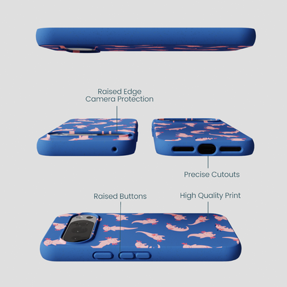 Electric Blue Axolotls Google Pixel 10/10 Pro Case