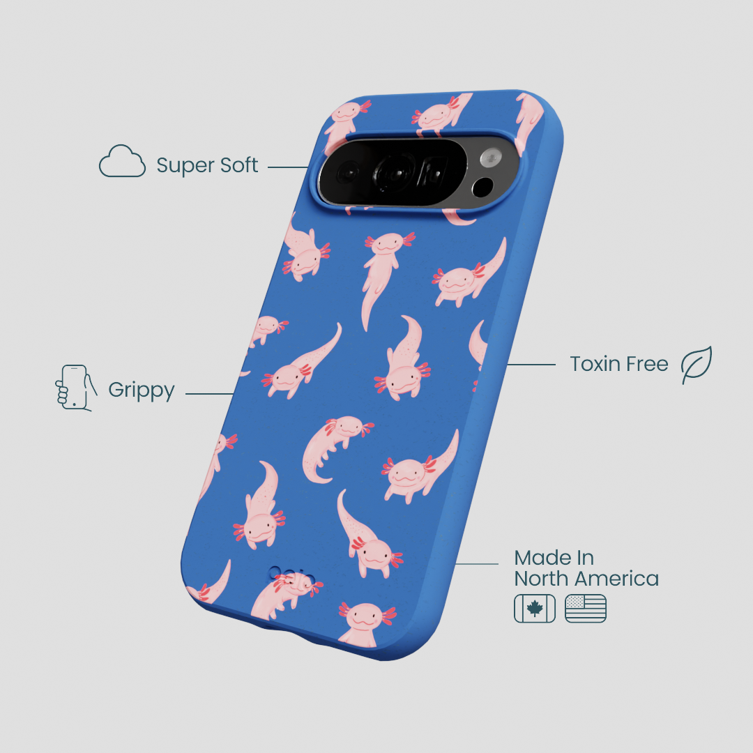 Electric Blue Axolotls Google Pixel 10/10 Pro Case