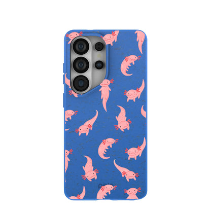 Electric Blue Axolotls Samsung Galaxy S26 Ultra Case