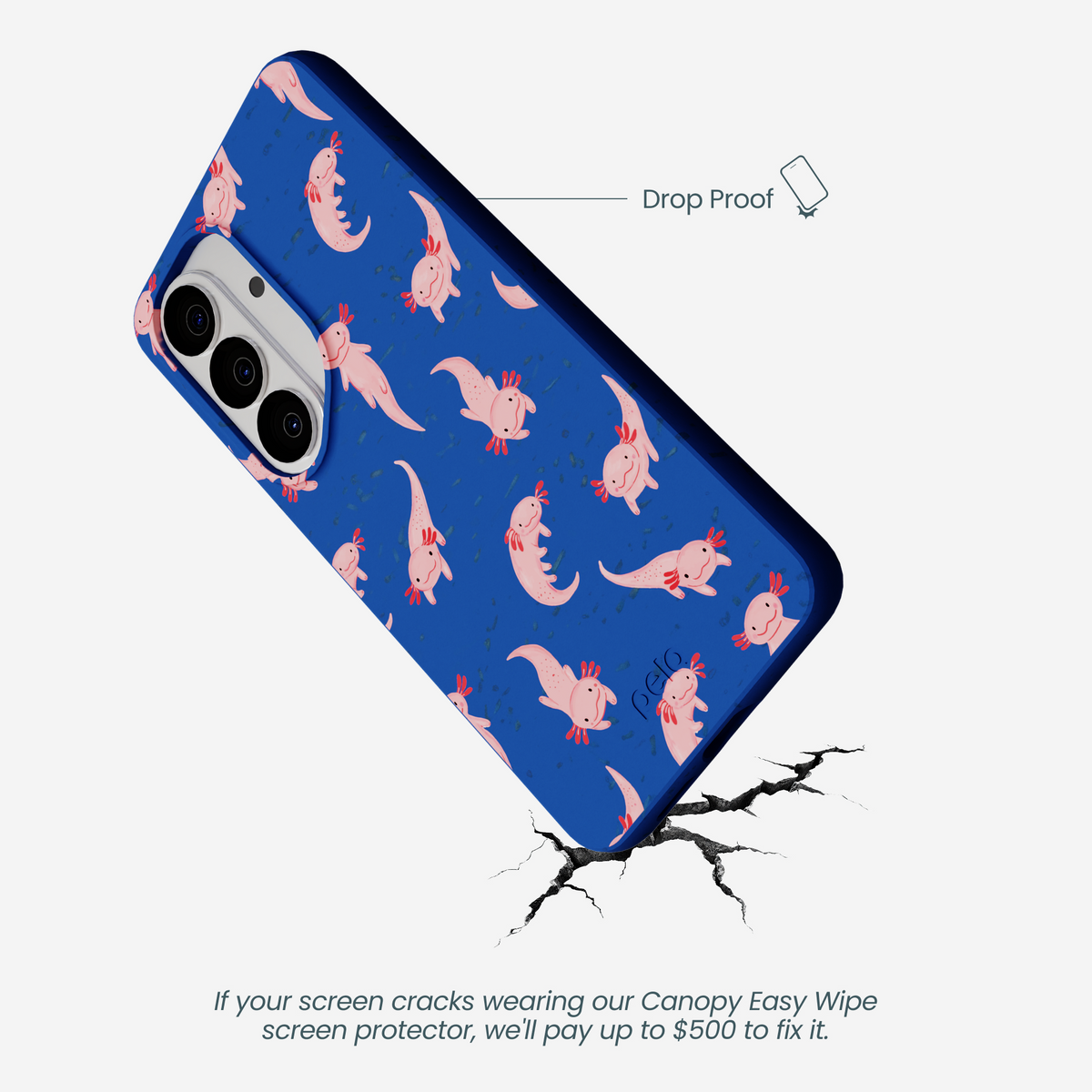 Electric Blue Axolotls Samsung Galaxy S26 Case