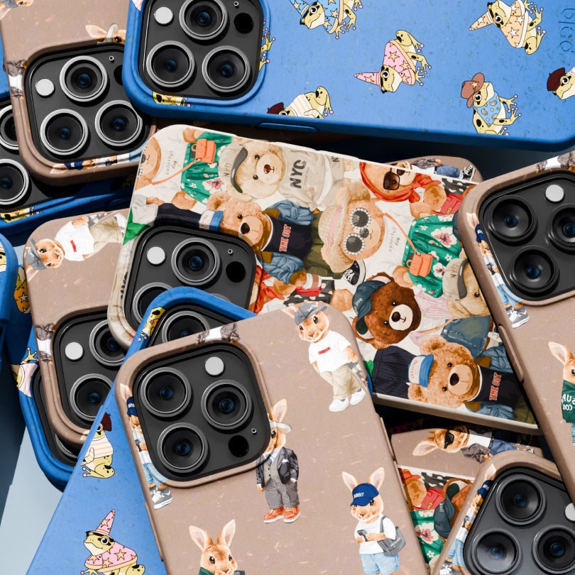 Chocolate Brown Rabbit Friends iPhone 17 Pro Max Case