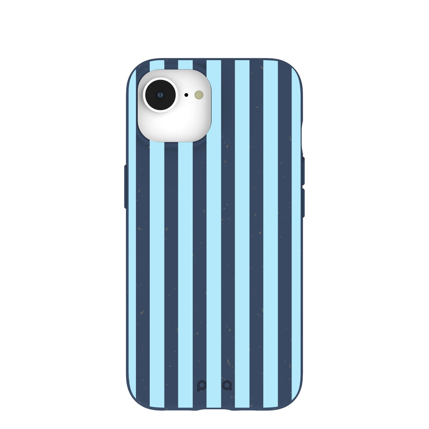 Navy Blue Baby Blue Stripes iPhone 16e/17e Case