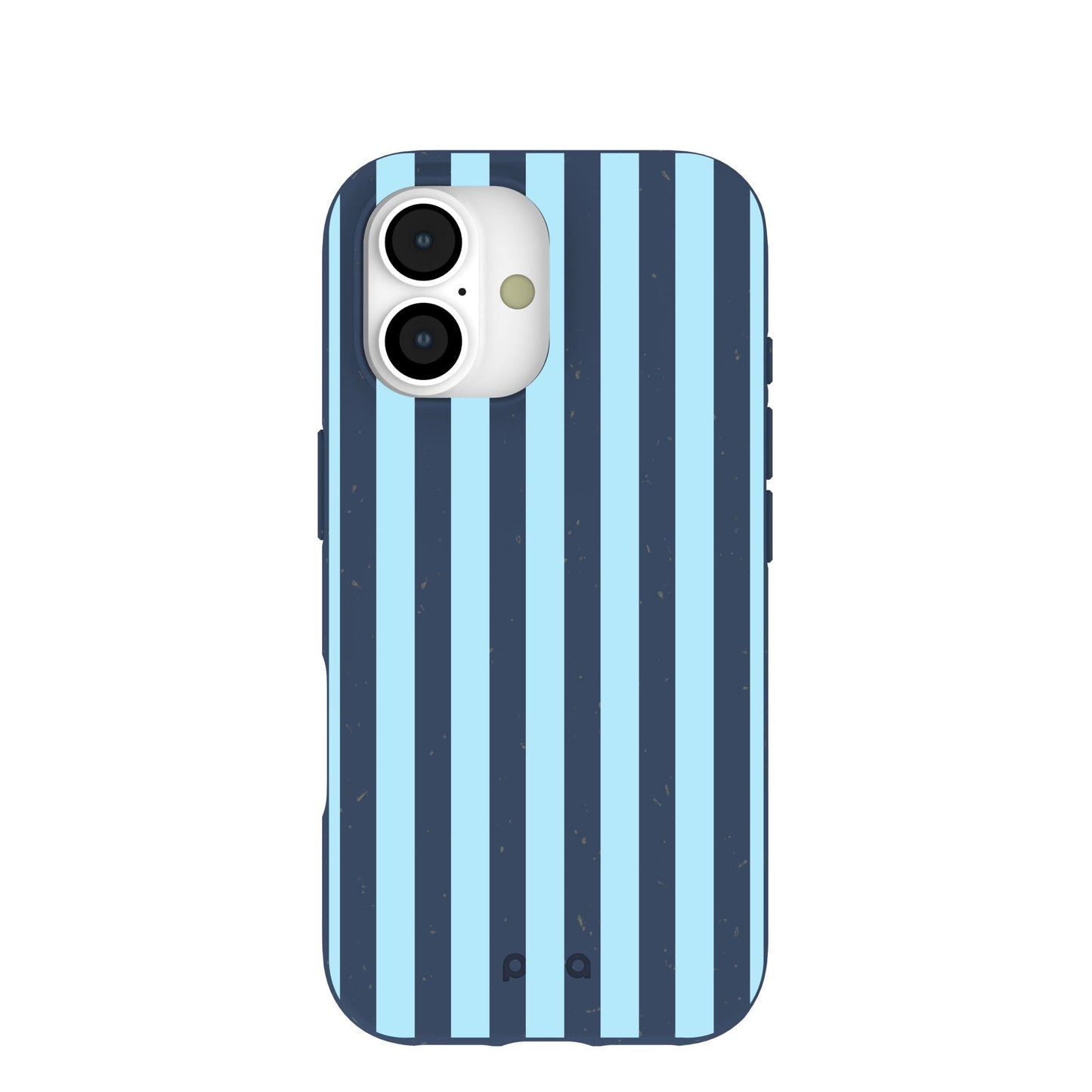 Navy Blue Baby Blue Stripes iPhone 17 Case
