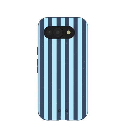 Navy Blue Baby Blue Stripes Google Pixel 10a Case