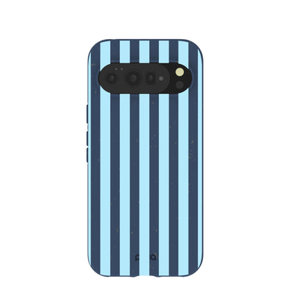 Navy Blue Baby Blue Stripes Google Pixel 10 Pro XL Case