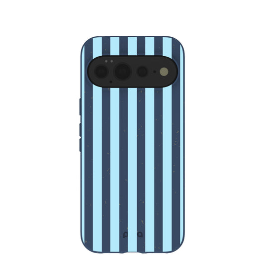 Navy Blue Baby Blue Stripes Google Pixel 11 Pro XL Case