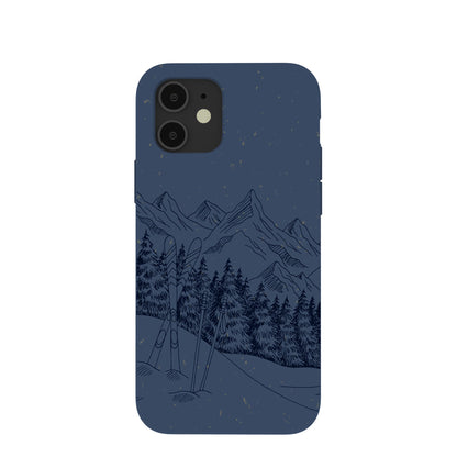 Navy Blue Backcountry Ski iPhone 12/ iPhone 12 Pro Case