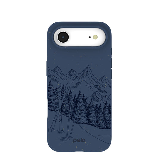 Navy Blue Backcountry Ski iPhone Air Case