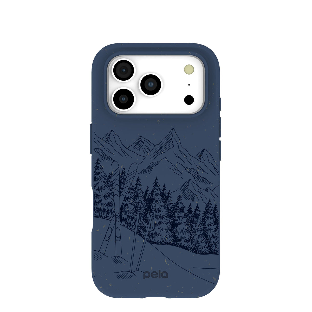 Navy Blue Backcountry Ski iPhone 17 Pro Case