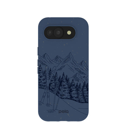 Navy Blue Backcountry Ski Google Pixel 10a Case