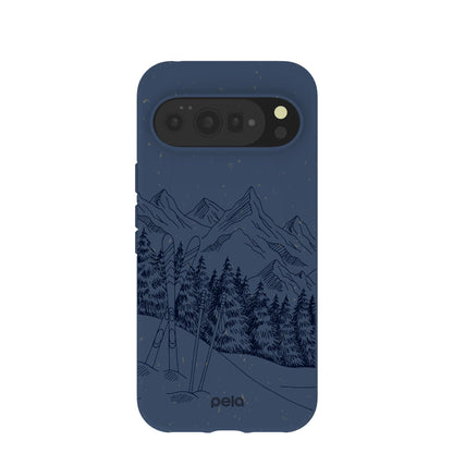 Navy Blue Backcountry Ski Google Pixel 10 Pro XL Case