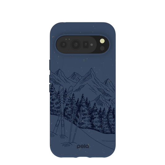 Navy Blue Backcountry Ski Google Pixel 10 Pro XL Case
