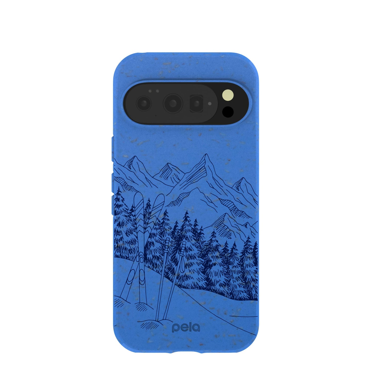 Electric Blue Backcountry Ski Google Pixel 10/10 Pro Case