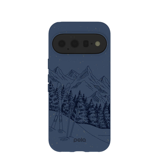 Navy Blue Backcountry Ski Google Pixel 11 Case