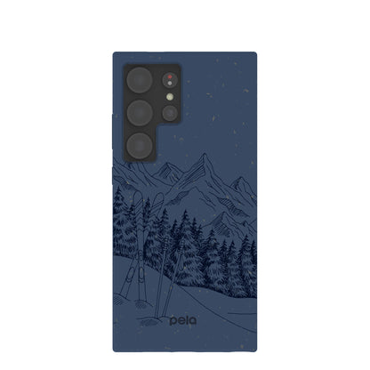 Navy Blue Backcountry Ski Samsung Galaxy S24 Ultra Case