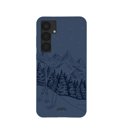 Navy Blue Backcountry Ski Samsung Galaxy S25+(Plus) Case