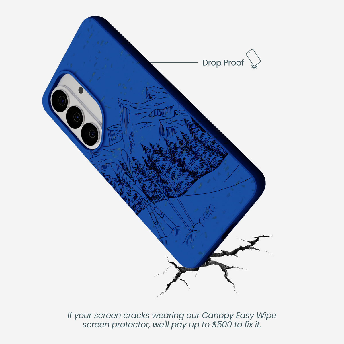 Electric Blue Backcountry Ski Samsung Galaxy S26 Case