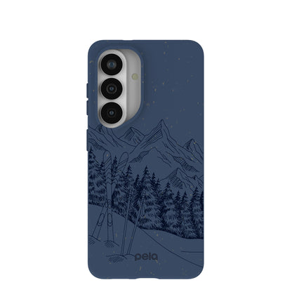 Navy Blue Backcountry Ski Samsung Galaxy S26 Case