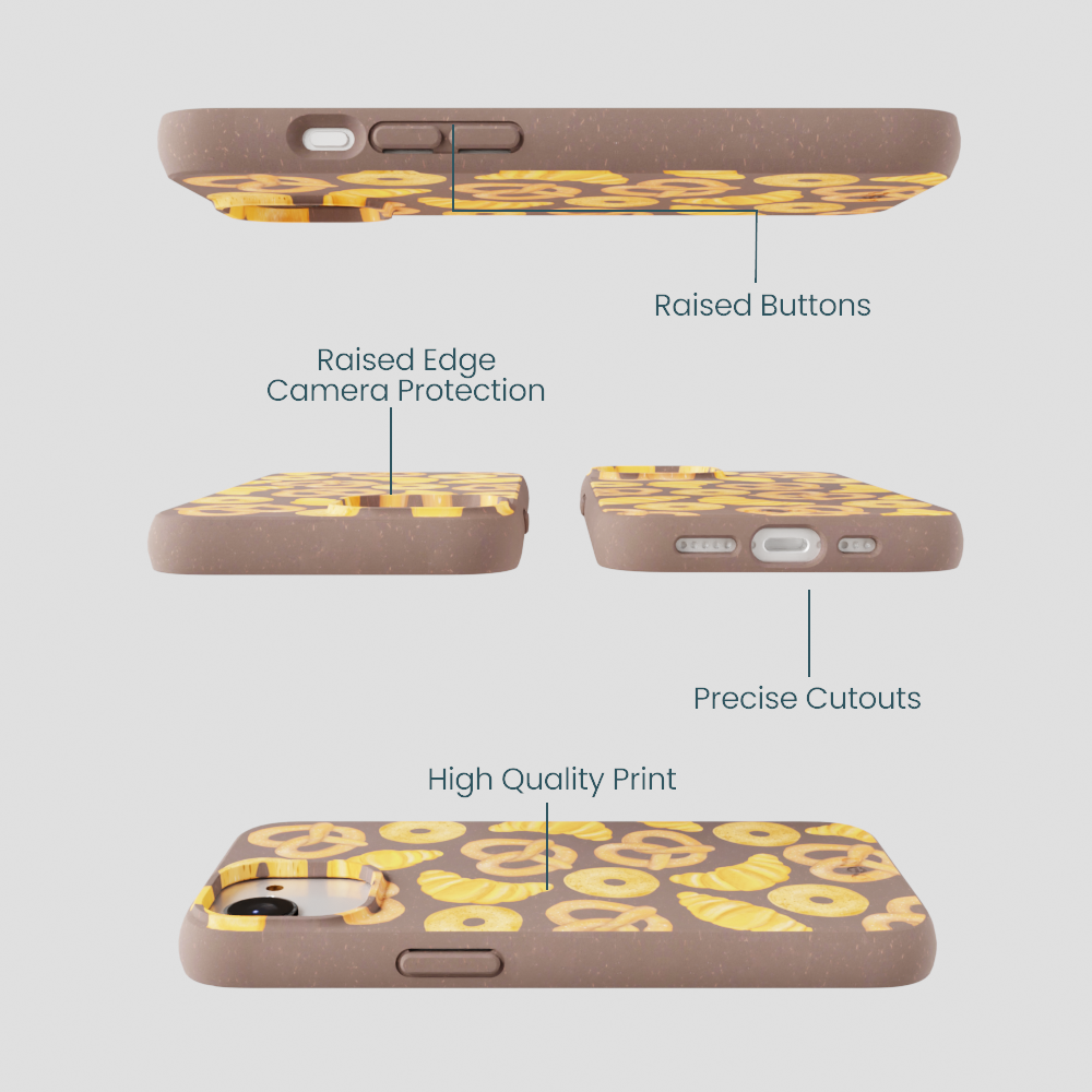 Chocolate Brown Baked Goodies iPhone 16e/17e Case