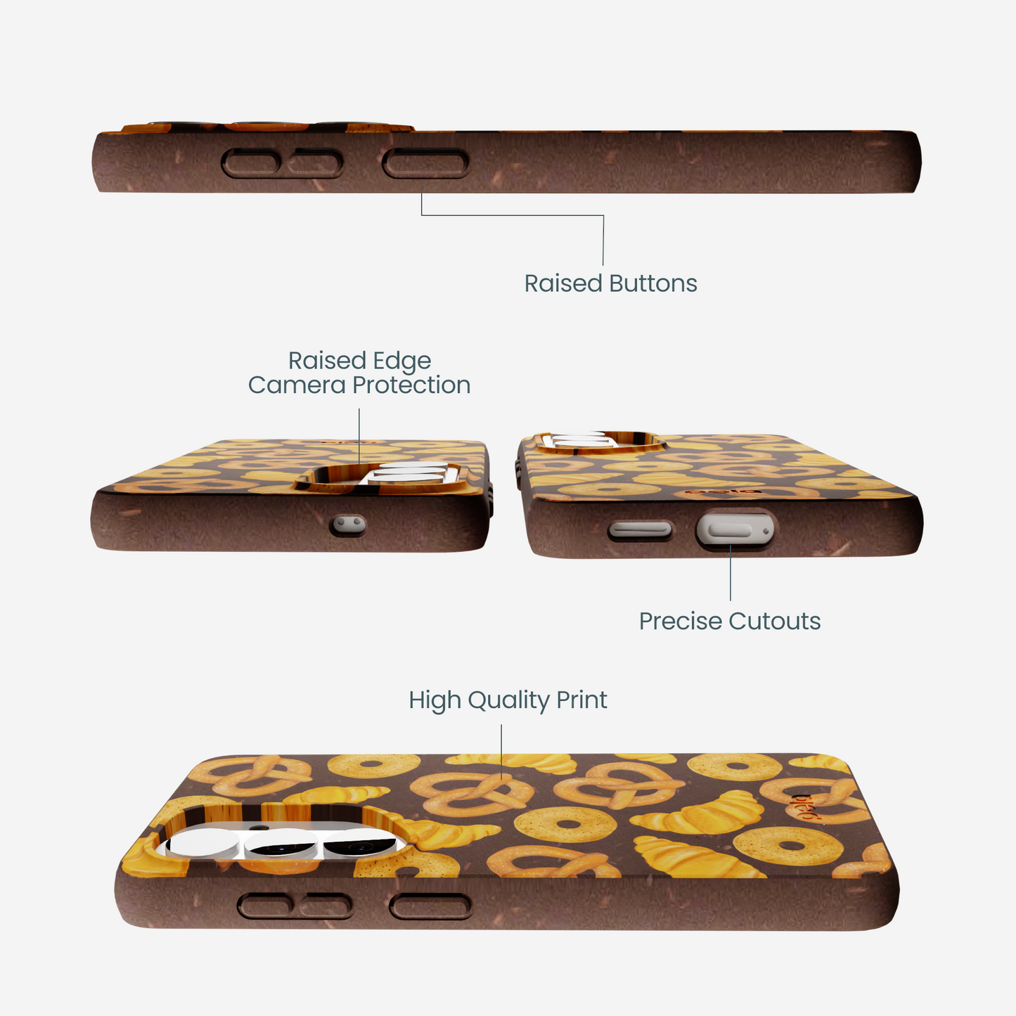 Chocolate Brown Baked Goodies Samsung Galaxy S26 Case