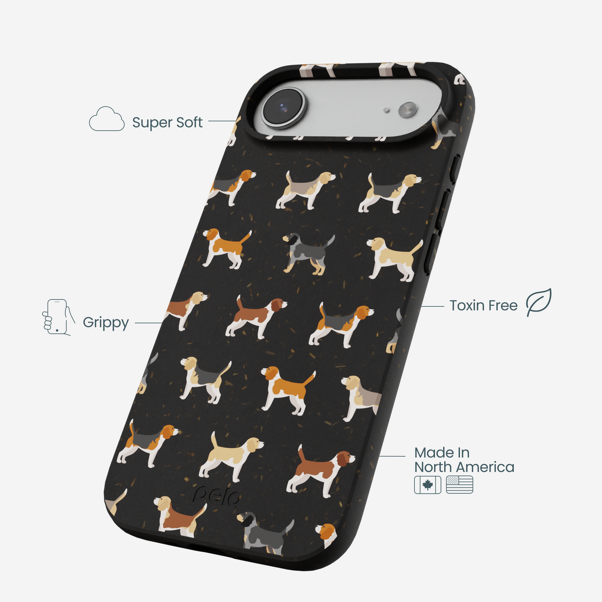 Black Beagle Buds iPhone Air Case