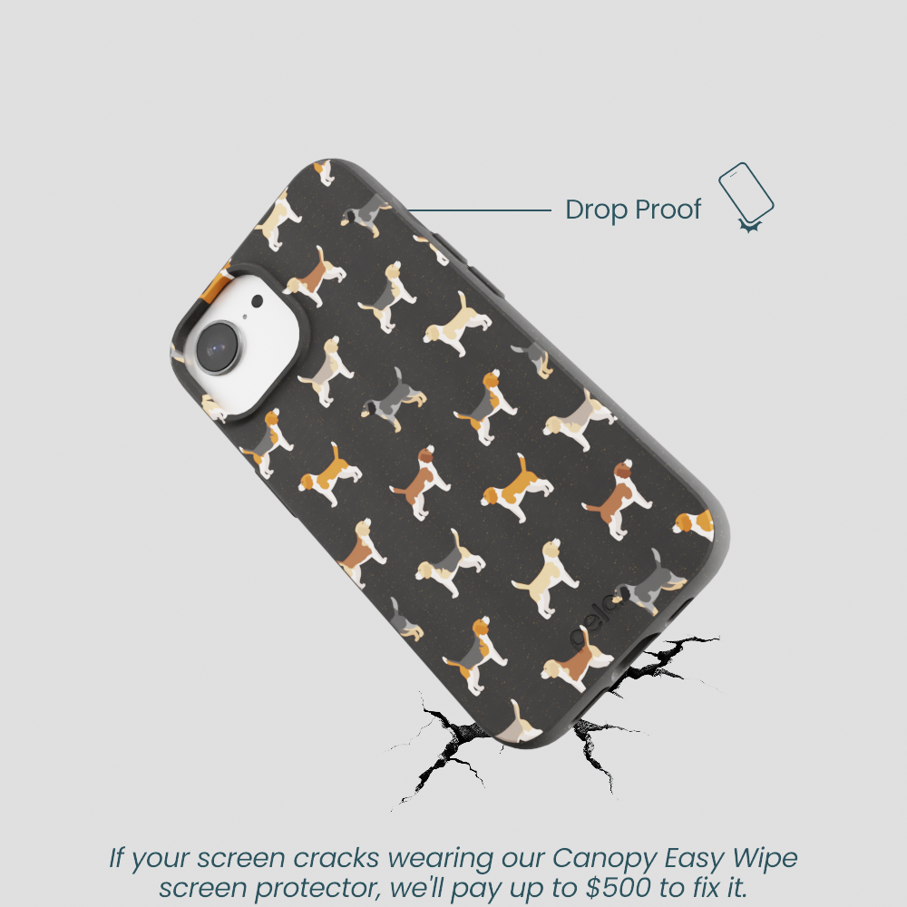 Black Beagle Buds iPhone 16e/17e Case